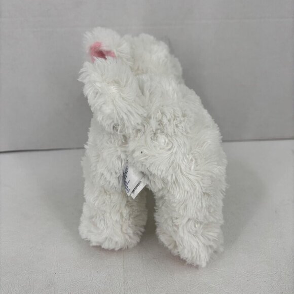 Garanimals White Lamb Plush Lovey Toy Baby Sheep Pink Face Green Bow 9 Inch - Picture 7 of 9